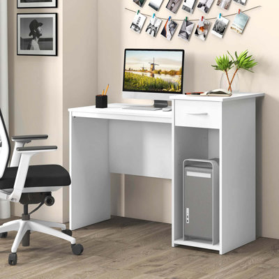 Bureau d'ordinateur avec tiroir Ebern Designs