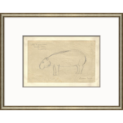 Peinture sur cadre «At the Zoo - Hippo»