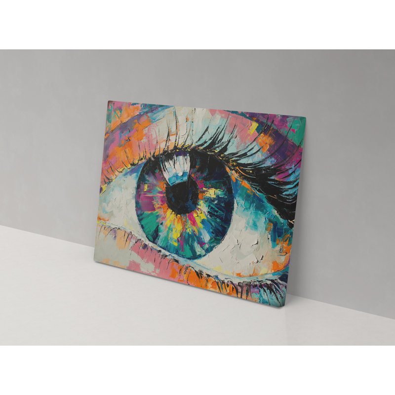 Eye Of Colour - Wrapped Canvas Painting, 52cm H x 82cm W x 4cm D