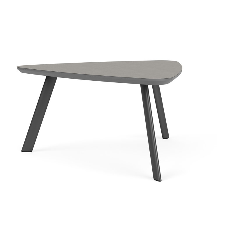Plateau en stratifié haute pression Willow Lounge, Gris anthracite, Sergé sarrasin