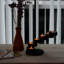 Chandelle de table en bois 9 po