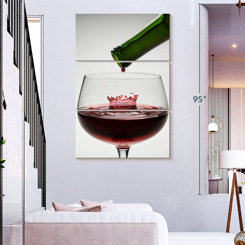 Yarlin Wine Drop, 74" H x 48" W