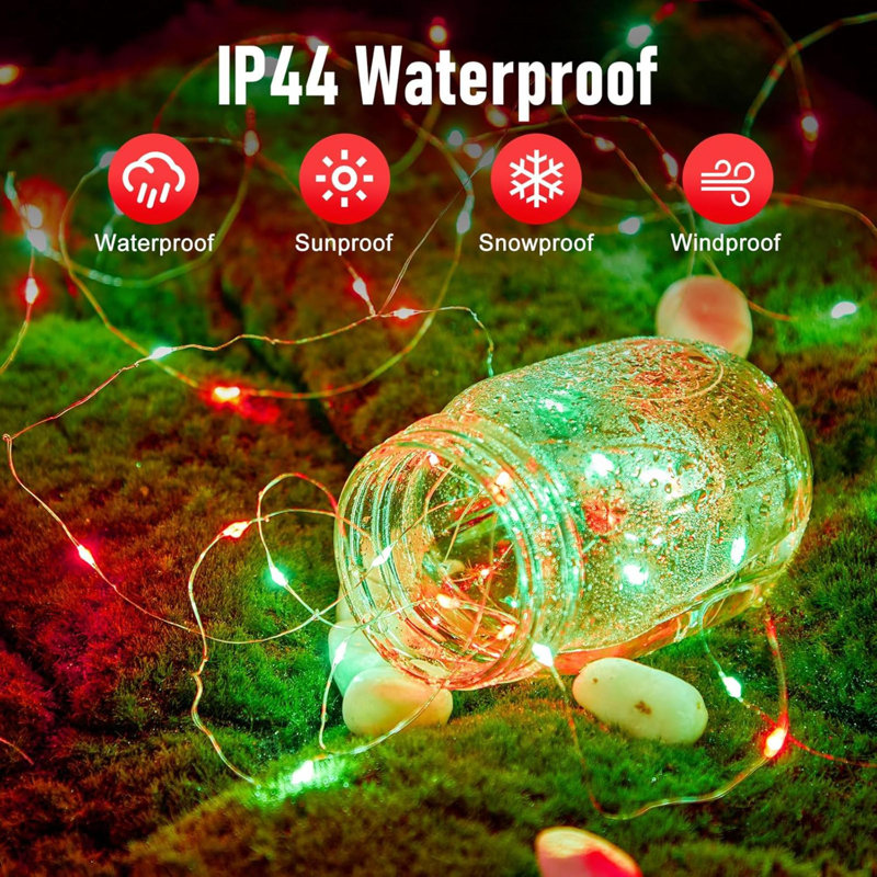 5 Pack Fairy Lights Battery Operated, 20 Led String Lights With Timer, Waterproof Firefly Lights On For Home Party Wedding Christmas Decorations, 6 Hours On/18 Hours Off