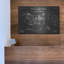 «Lasso for Horses Blueprint Vernis Chalkboard», art mural en métal-986052169