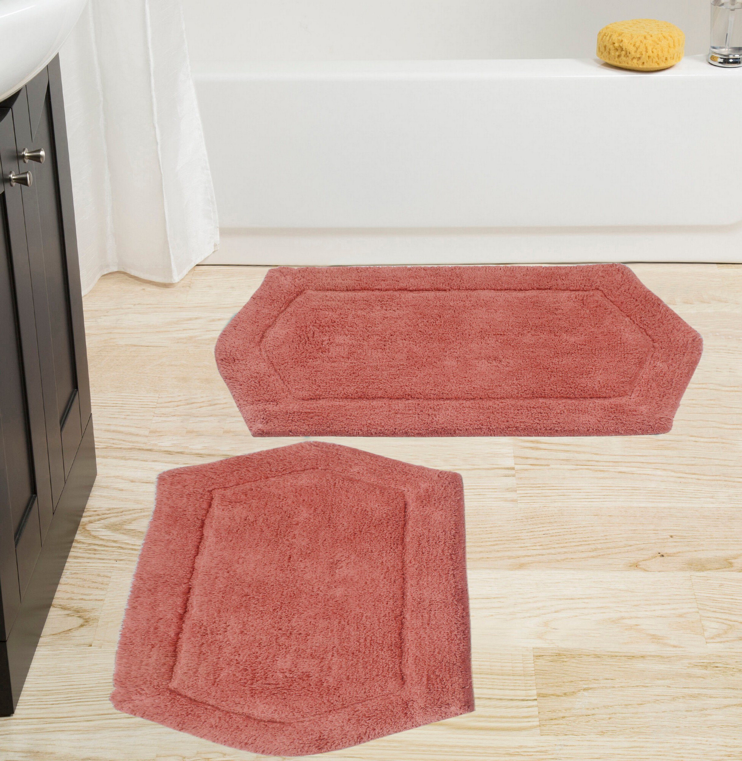 Dobrinka Bath Rug Red Barrel Studio Color: Purple, Size: 21 W x 34 L