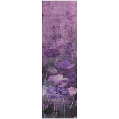 Tapis mauve Premium lavable à la machine
