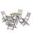 Alamo 4-person Aluminum Folding Dining Set-828917326