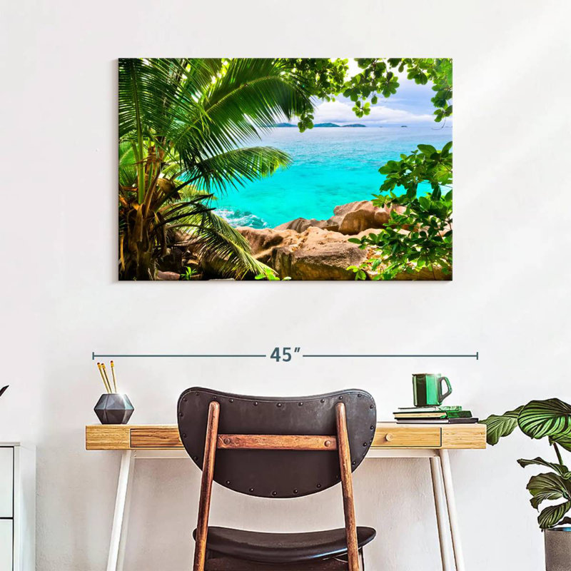 Paysage Gillard Seychelles, H 26 po x l 39 po