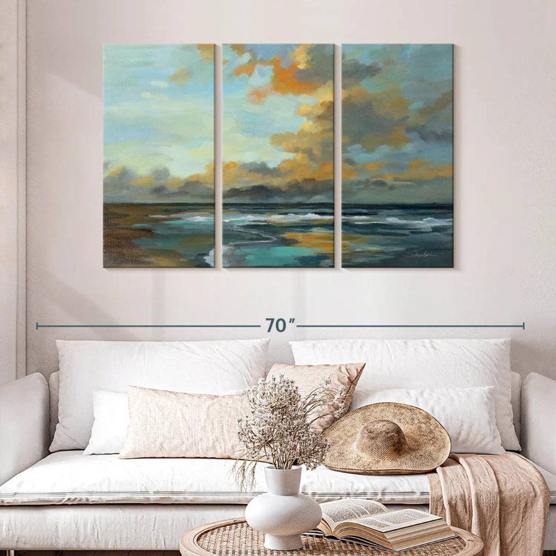 Coucher de soleil Gillard Oceanside, H 32 po x l 50 po