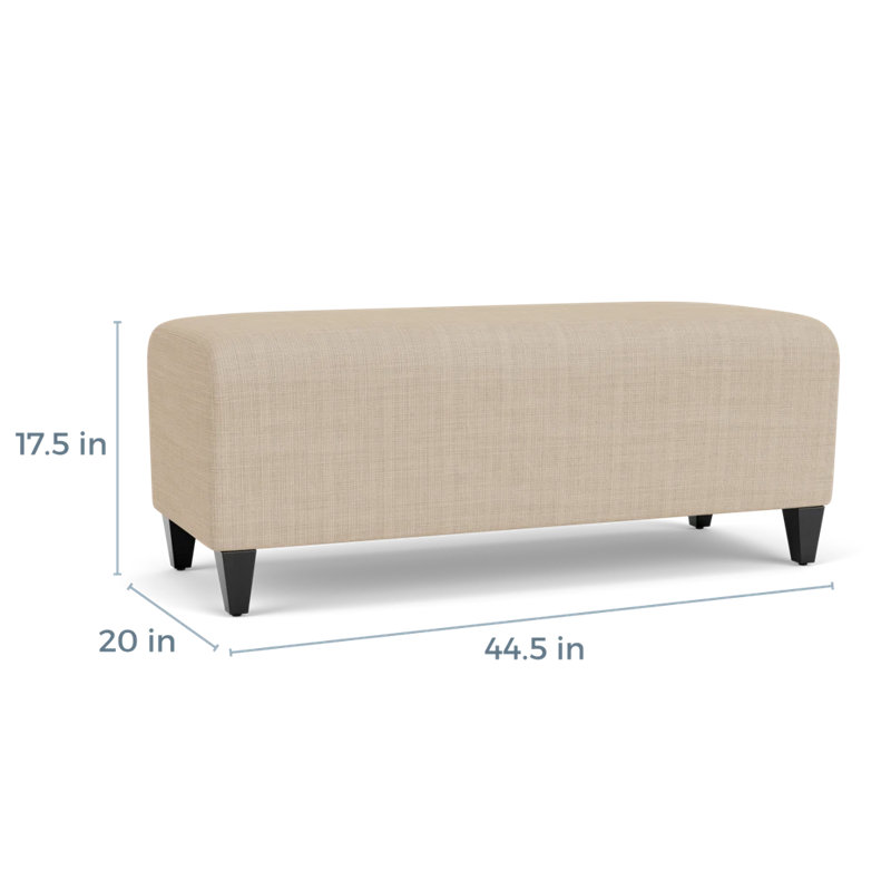 Banc de réception Ravenna, Bois noir, Chambray calcaire