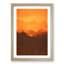 Orange Sunset Abstract Art - Picture Frame Graphic Art Print-55733790-55733791