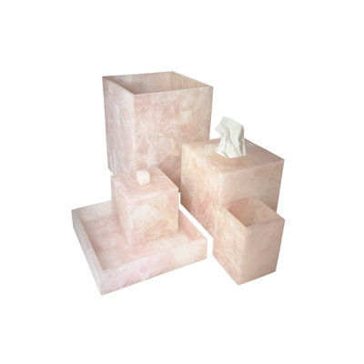 Premium Rose Quartz Square Tray