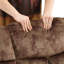 Ensemble de salon 2 pièces inclinable manuel en microfibre classique - Fauteuil inclinable et causeuse-1728894392