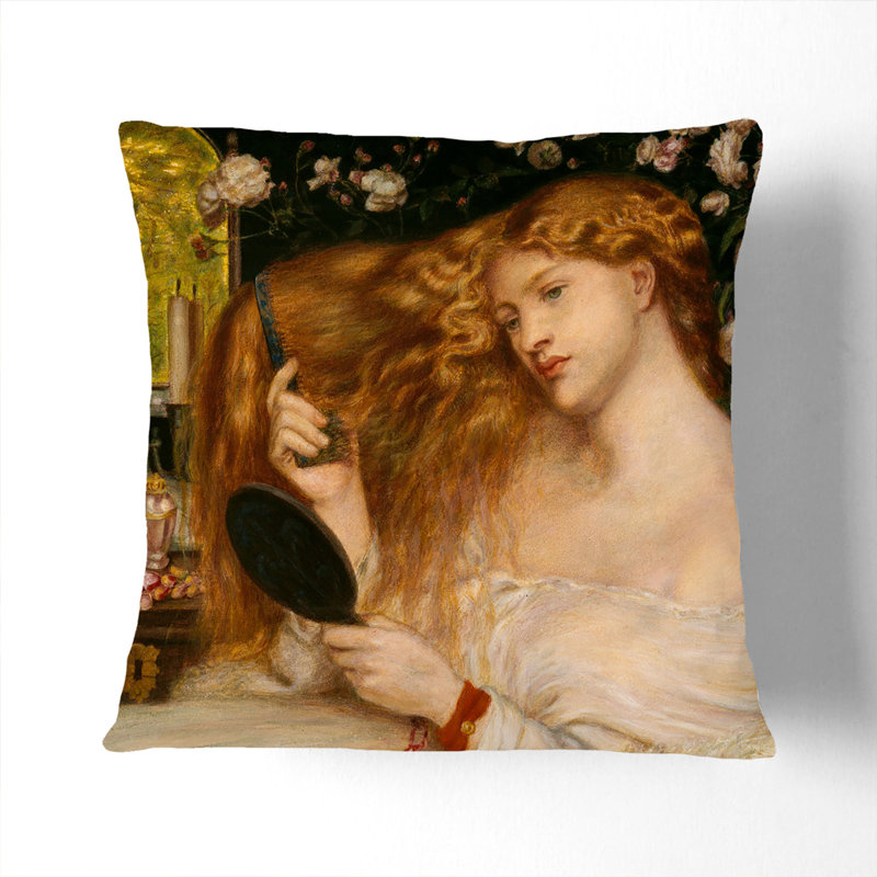 Lady Lilith Scatter Cushion with Filling, Black, 40cm H x 40cm W x 15cm D