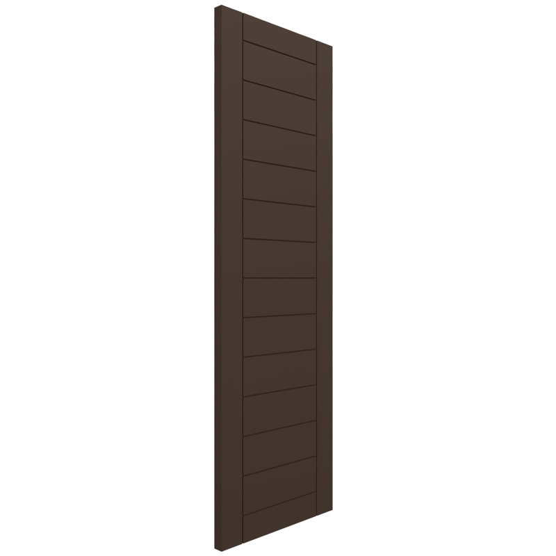Volets de style moderne EnduraCore, L 12 po, Brun raisin, H 58 po