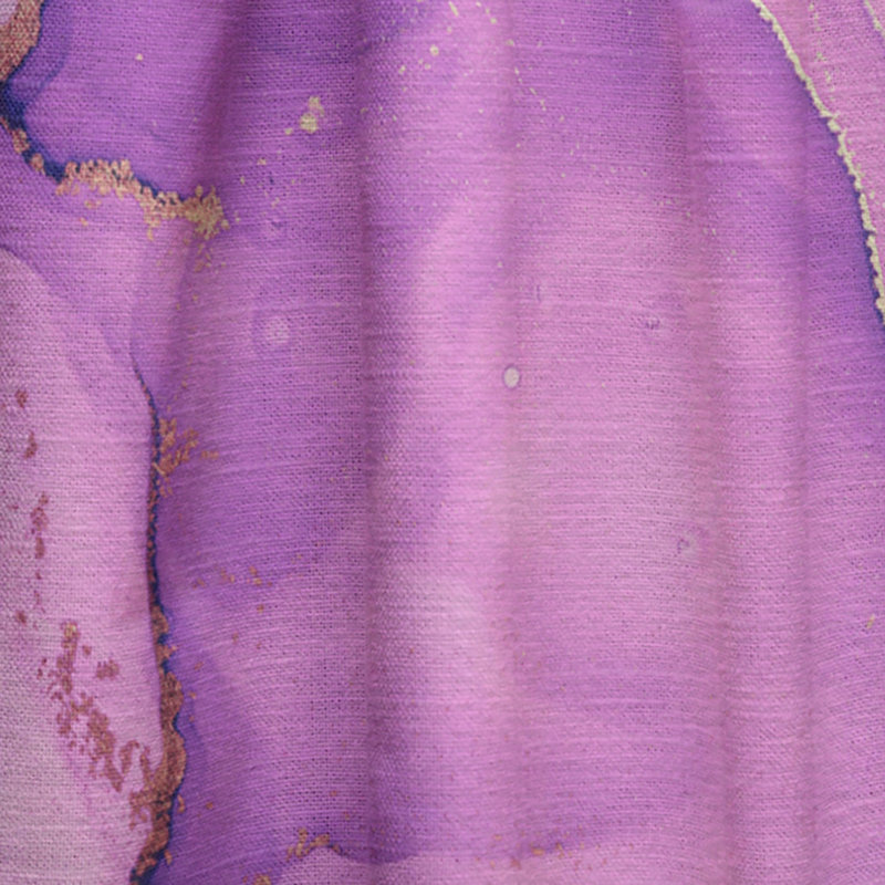Art liquide translucide en rose et bleu - Rideau moderne - Velours obscurcissant - 1 panneau, L 26 po x L 108 po