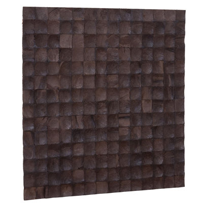 Kelapa Coconut Shell Mosaic Tile in Espresso Bliss