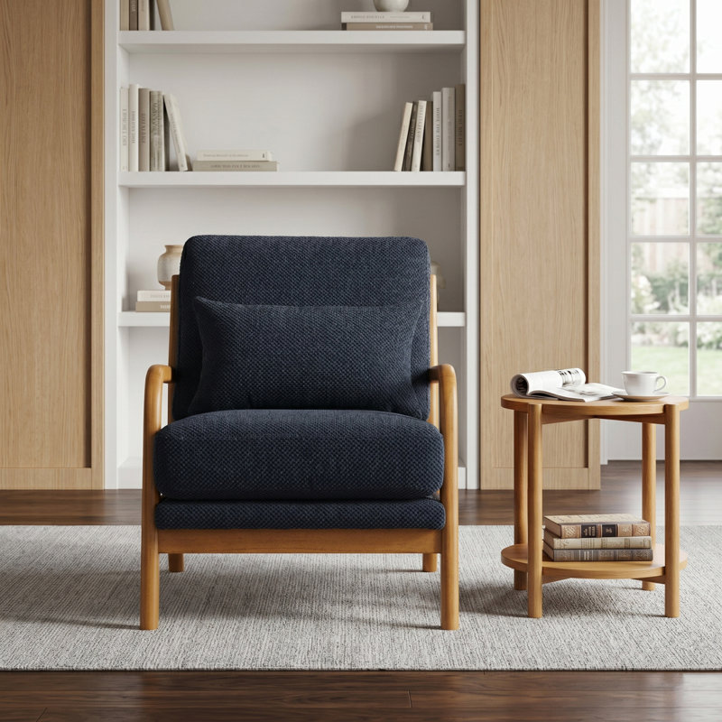 Chaise longue en bois, Noir