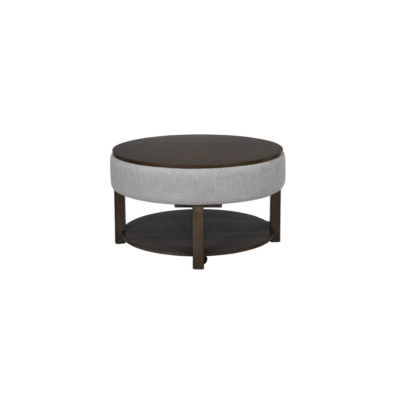 Ensemble de table basse et de table d'appoint en MDF brun clair 2 pièces Loon Peak®