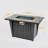 Corprew Rectangle Steel Smokeless Fire Pit Table with Lid