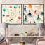 Corinthia - Ensemble de 2 collages carrés abstraits-101846924-101846925