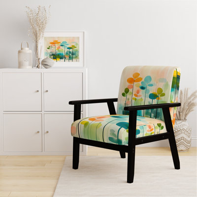 Chaise d'appoint Abstract Botanicals - Green Fern Light