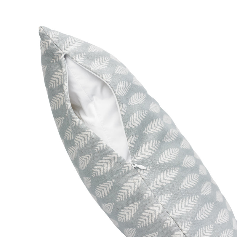 Coussin décoratif, Bleu clair, H 22 po x l 22 po x P 4 po