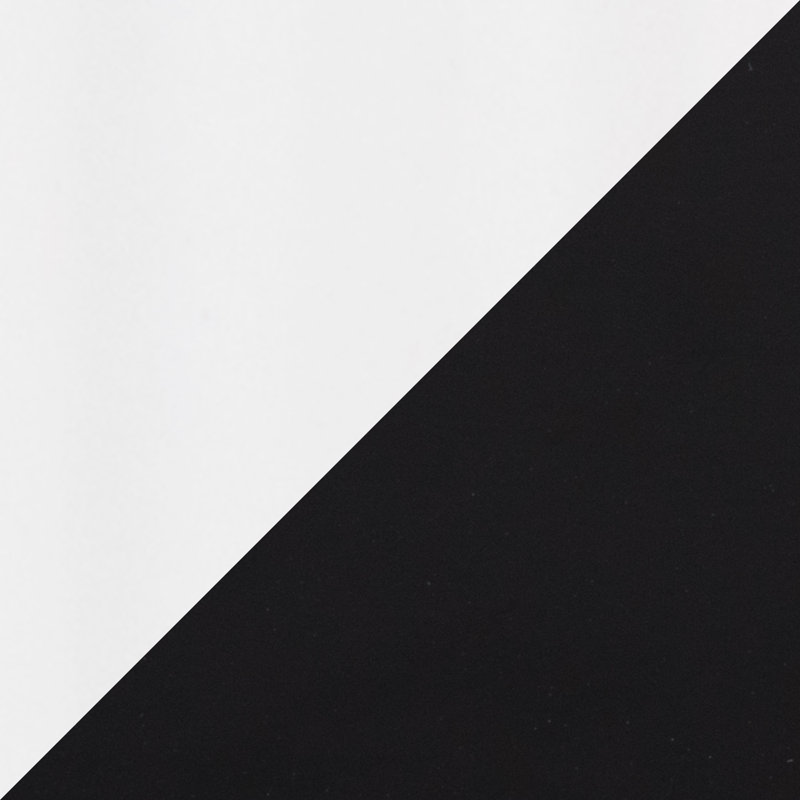 Table de salle à manger Canary Margaret-Beres, Blanc, Noir