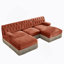 Canapé Chesterfield en U en velours-479672885-479673033