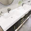 Meuble-lavabo double autoportant 70,8 po avec plateau en acrylique renforcé Marcille-1282635975