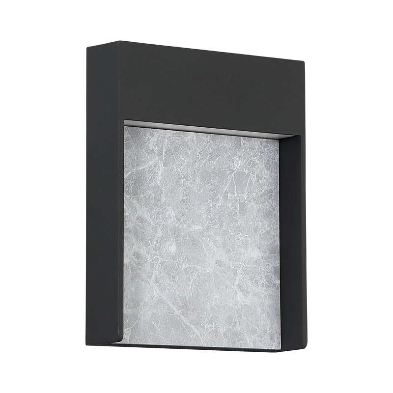 Lumière de cloison d'extérieur à DEL, Gris asphalte