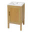 18" Bathroom Cabinet With Storage With Ceramic Sink