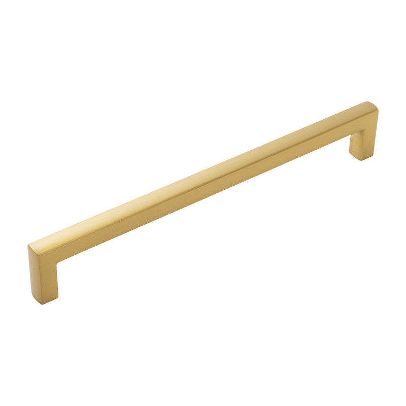 Coventry Center Appliance Pull, Brushed Golden Brass, 8 13/16", 0.5"