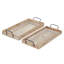 Ensemble de 2 plateaux de service