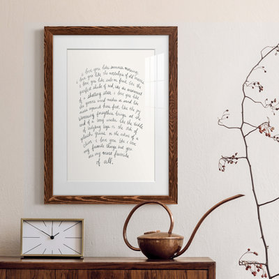 " Letter To A Lover I "