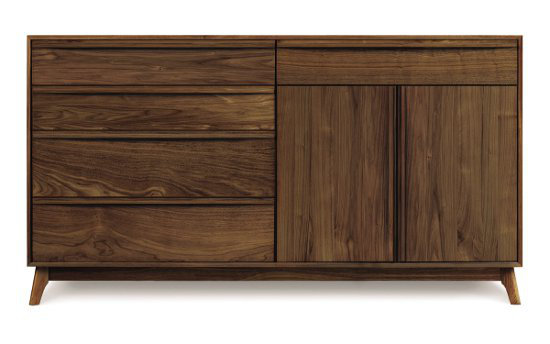 Catalina 66.13 in. W Solid Wood Sideboard, Smoke Cherry