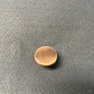 (5 Pack) 1-3/16 inch Flat Top Knob Brushed Satin Red Antique