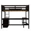 Lit mezzanine avec bureau, construction solide pour un espace de vie bien rangé, tablettes en bois, travail confortable-1911149820