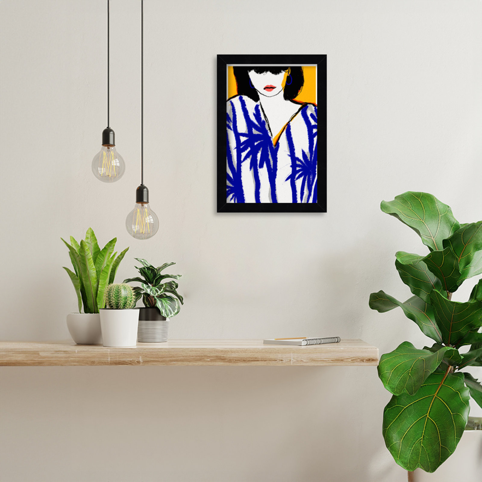 Galya "Summer Memories" Print by Treechild, Black, 13" H x 9" W