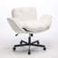 Chaise de bureau pivotante en chenille moderne avec accoudoirs multi-positions-132013849