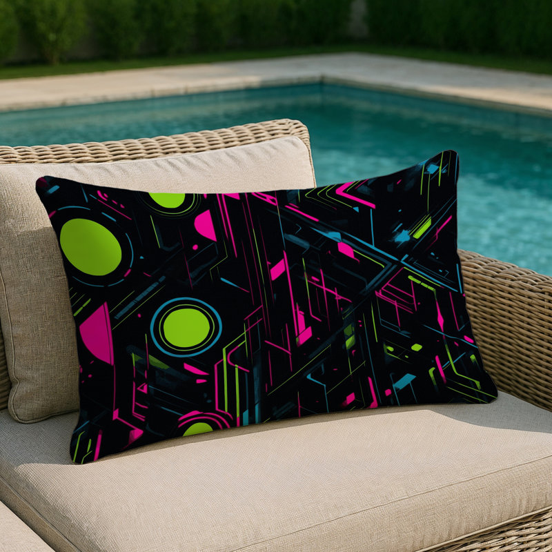 Plasma Focus Indoor And Outdoor Pillow, Rectangle 25"H x 18"W