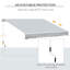 Auvent de terrasse mural rétractable L 118 po x l 98,5 po-395354885