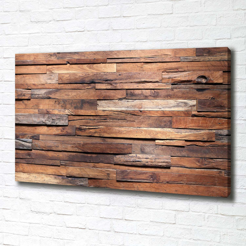 Wooden Wall - Wrapped Canvas Print