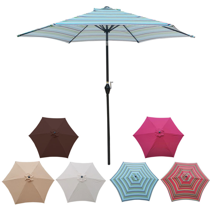 PARAPLUIE 9pi 9 rayures bleues, Rayures bleues
