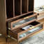Simple light luxury style solid wood bookcase