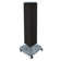 Four-Sided Pegboard Floor Display on Revolving Wheeled Base. Spinner Rack Tower. Panel Size: 8"W x 40"H