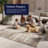 Lolley Abstract Flatweave Sand Ivory Indoor Outdoor Area Rug-1335994901