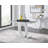 Scottsmoor Modern High Gloss Halo 4 Seater Dining Table Set with Luxury Faux Leather Dining Chairs-1111246800