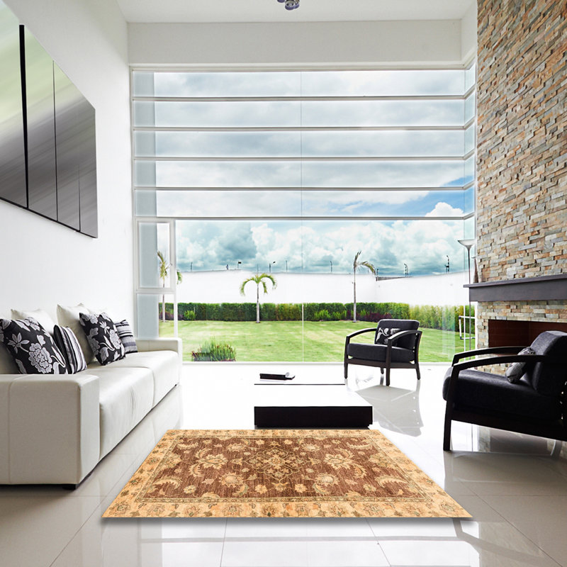 Tapis abstrait moderne 3995, Carré 4 pi