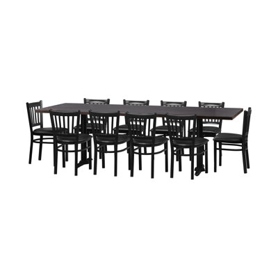 Grace 11-Piece Solid Wood Dining Set